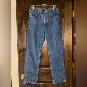 Carhartt Fleece Lined Straight Blue Jeans